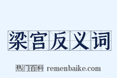 梁宫反义词是什么意思的图片